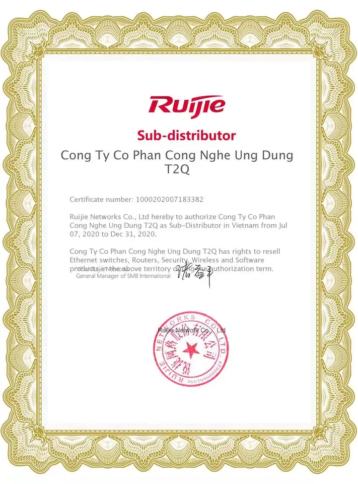 T2QWIFI chuyên cung cấp thiết bị phát sóng WiFi Ruijie RG-AP820-L(V2) chính hãng với giá tốt