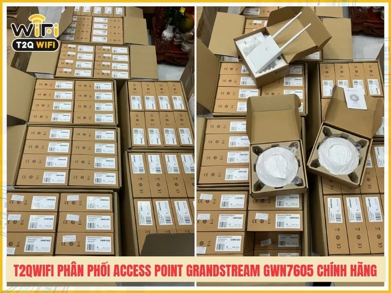 t2qwifi phân phối Access Point Grandstream GWN7605 chính hãng