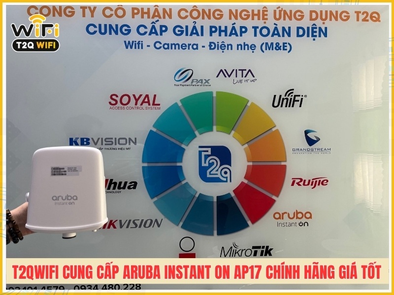 t2qwifi cung cấp Aruba Instant On AP17 CHÍnh hãng giá tốt