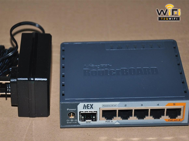 Các bộ phận của thiết bị Router Mikrotik hEX S RB760iGS