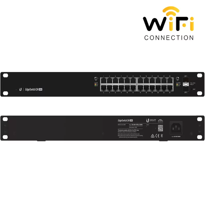 Thiết Bị Mạng Ubiquiti EdgeSwitch™24 250W Switch 24-Port Gigabit Managed, Tích Hợp PoE chính hãng