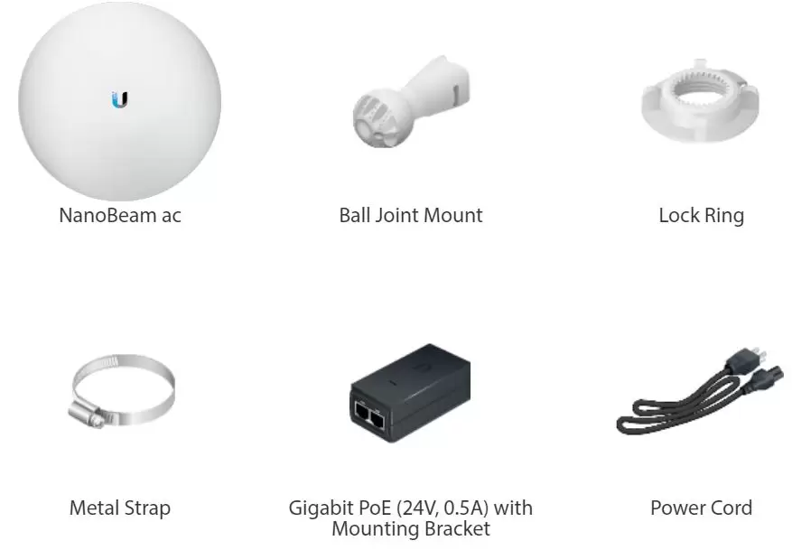 Các bộ phận của Ubiquiti AirMax