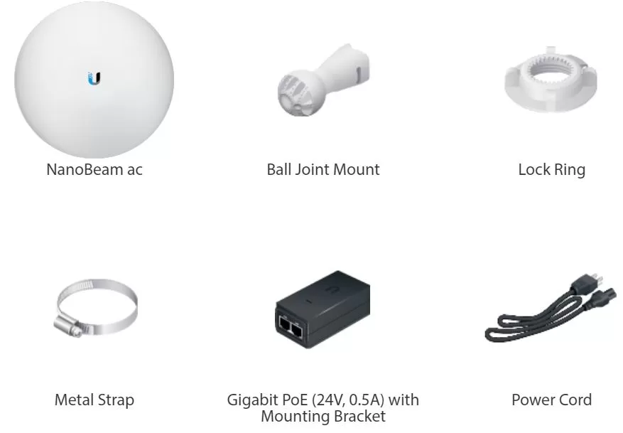 Các bộ phận của Ubiquiti AirMax