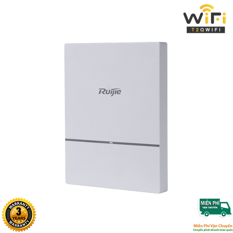 Thiết bị phát sóng WiFi Ruijie RG-AP820-L(V2) thế hệ WiFi 6, tốc độ tối đa 2.4Gbps