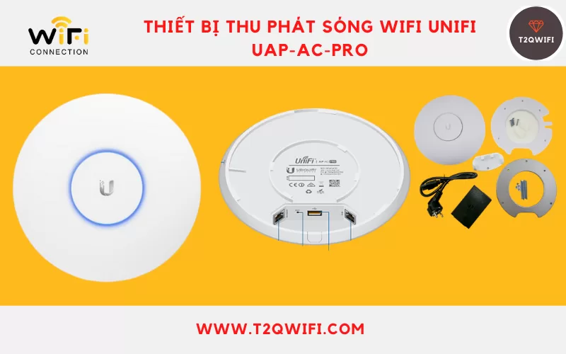 Lap dat thiet bi thu phat song Wifi Unifi UAP - AC - PRO