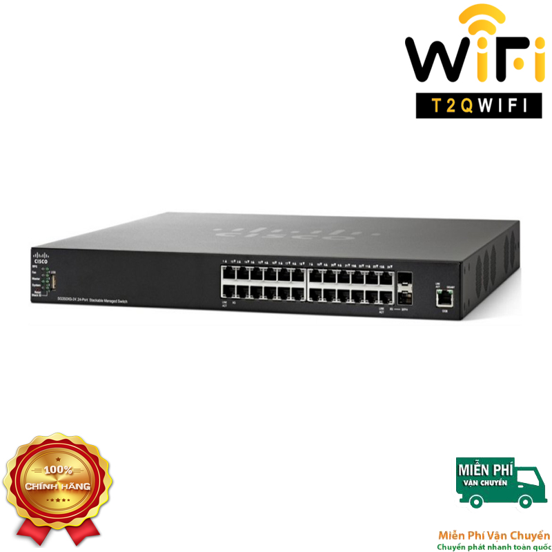 CISCO SG550X-24-K9, 24 Gigabit ports + 4 x 10 Gigabit Ethernet, Managed Switch