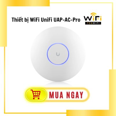 Bộ phát WiFi Ubiquiti UniFi UAP AC Pro (UAP-AC-Pro) 1300Mbps, 150+ user, công nghệ 3x3 MIMO, 2 cổng LAN