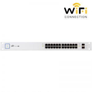 Thiết bị mạng Ubiquiti UniFi Switch US-24-500W, PoE + 24 Cổng mạng tốc độ 1G + 2 Cổng quang SFP + 1 Cổng Serial Console