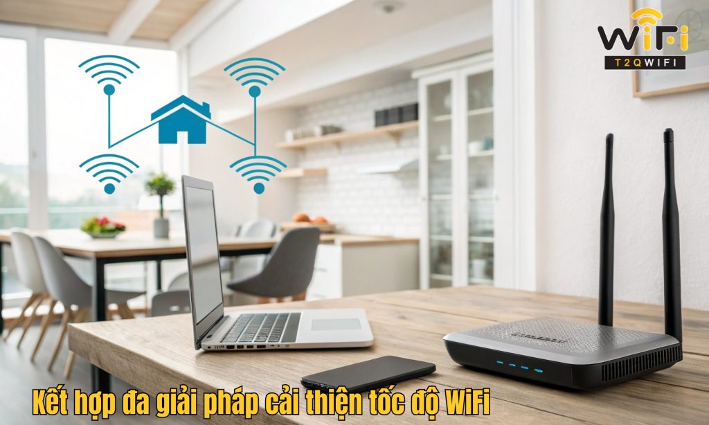 Ket hop cac giai phap cai thien toc do WiFi