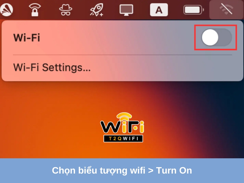 Huong dan ket noi wifi cho Macbook de dang