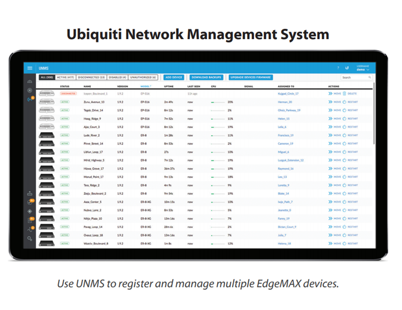 Hệ thống quản lý mạng linh hoạt UNMS của Edge Router 4