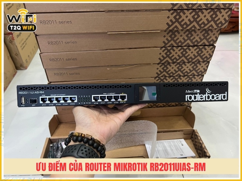 Ưu điểm của thiết bị định tuyến Router Mikrotik RB2011UiAS-RM