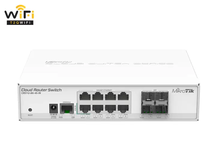 Giới thiệu về thiết bị Switch Mikrotik CRS112-8G-4S-IN