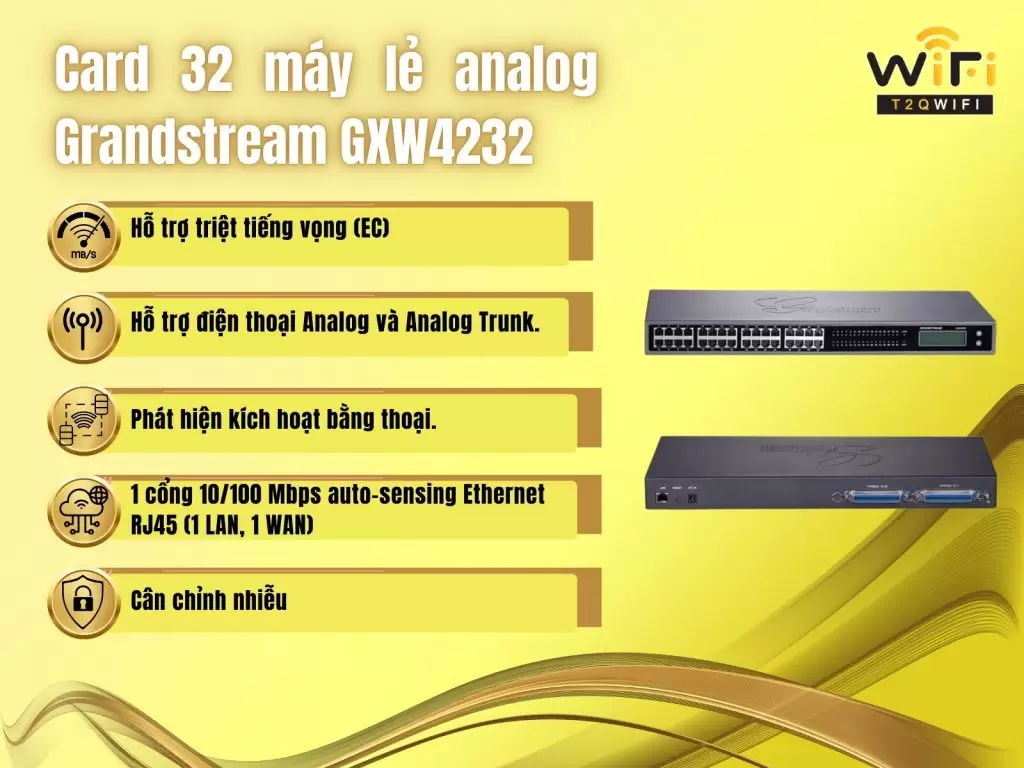 Thong so ky thuat Gateway 32 cong FXS GXW232