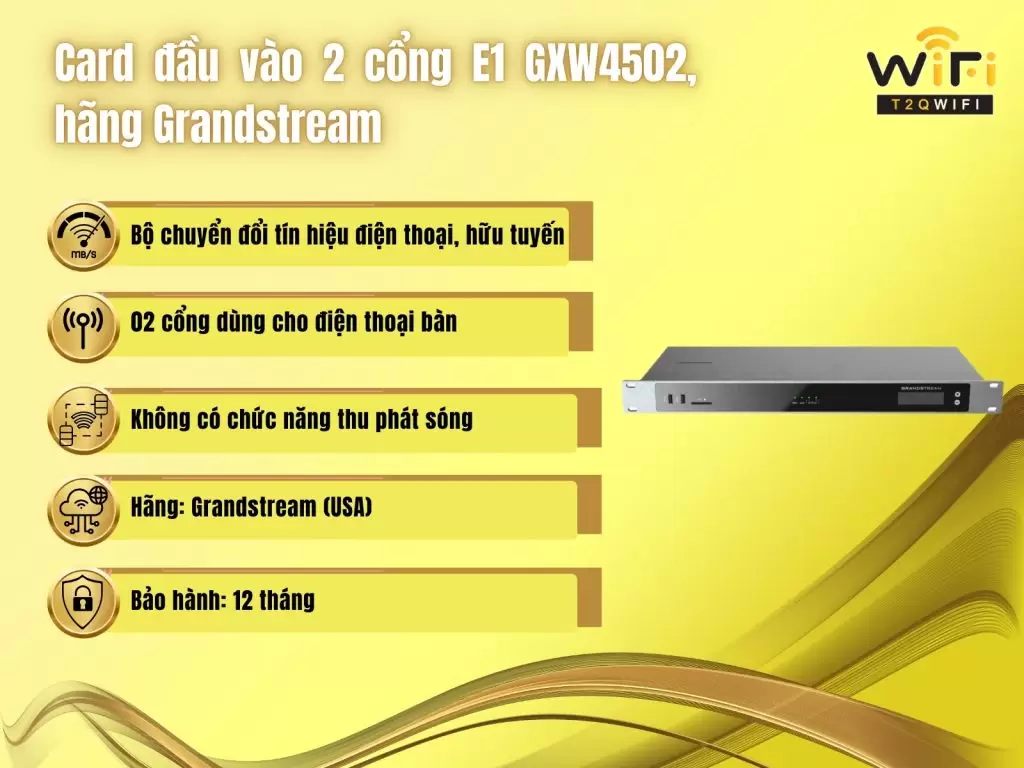 Thong so ky thuat Grandstream GXW4502