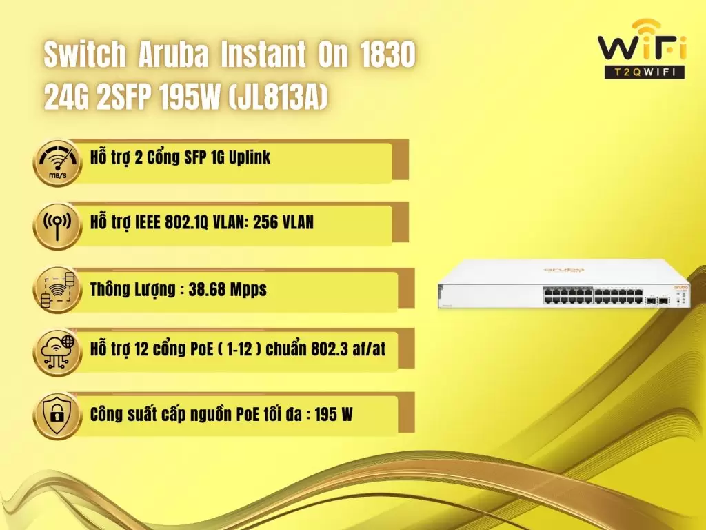 Gioi thieu tong quan ve Switch Aruba Instant On 1830 24G 2SFP 195W JL813A
