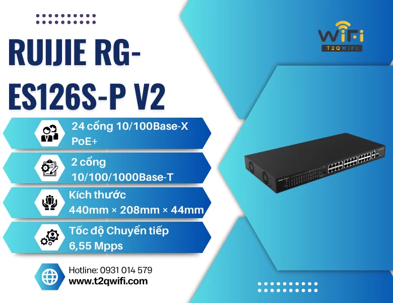 Thiết bị chuyển mạch RG-ES126S-P V2