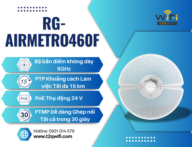Thiết bị bắn điểm RG-AirMetro460F