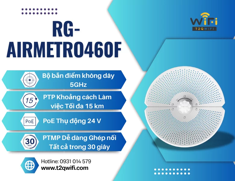 Thiết bị bắn điểm RG-AirMetro460F