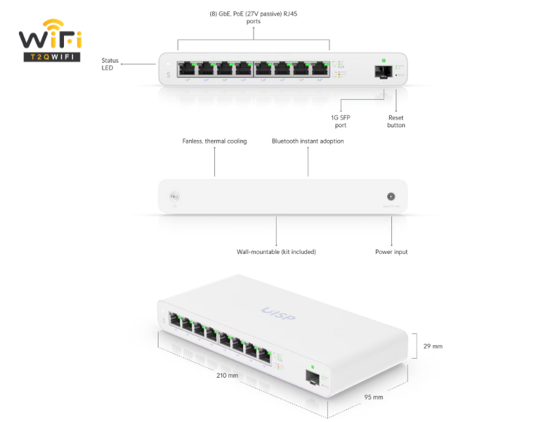 Tính năng nổi bật của bộ chuyển mạch Ubiquiti UISP Switch (UISP-S)