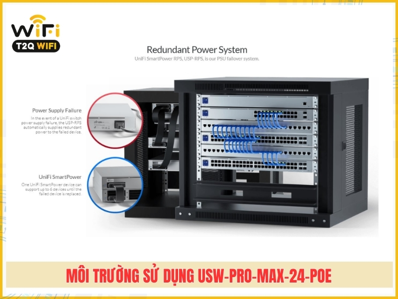 USW PRO MAX 24 POE Ubiquiti duoc su dung o moi truong nao