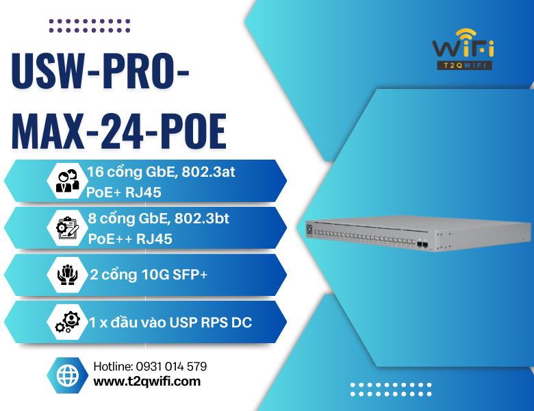 Thiết bị chuyển mạch USW-Pro-Max-24-PoE