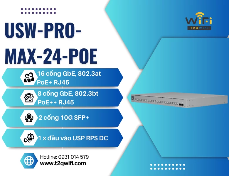 Thiết bị chuyển mạch USW-Pro-Max-24-PoE