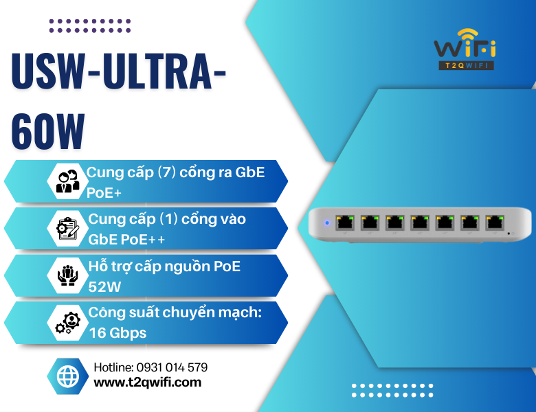 Thiết bị chuyển mạch USW-Ultra-60W 