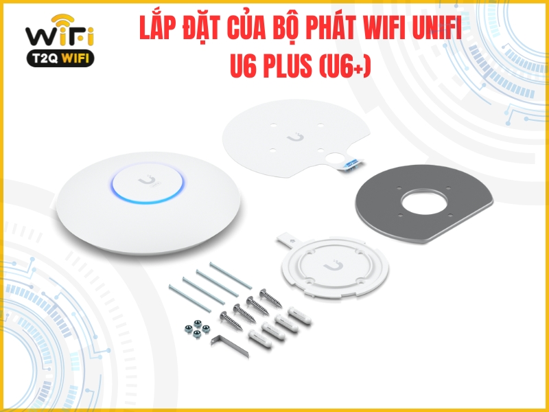 Lap dat cua bo phat wifi Unifi U6 Plus U6