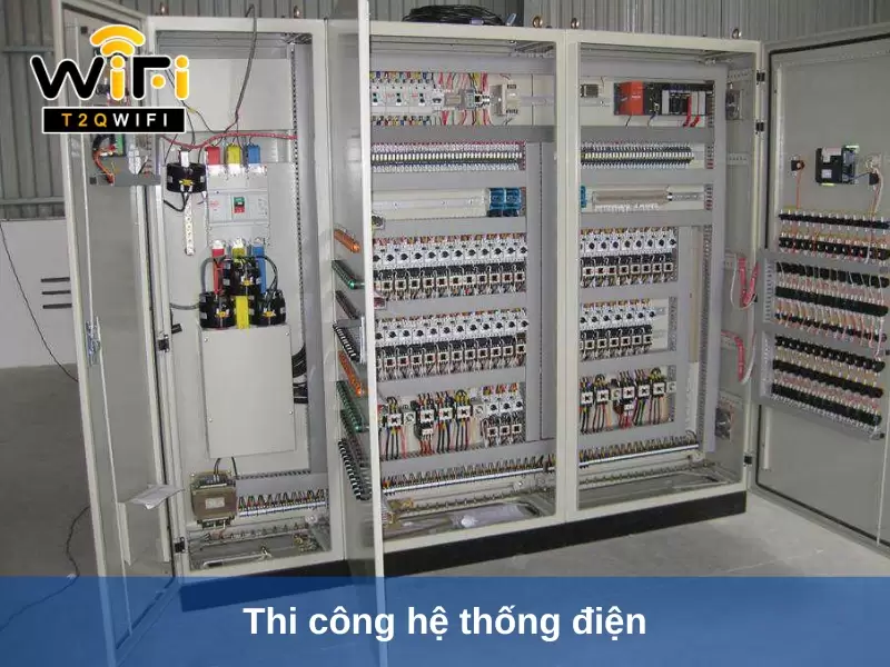 thi cong he thong dien