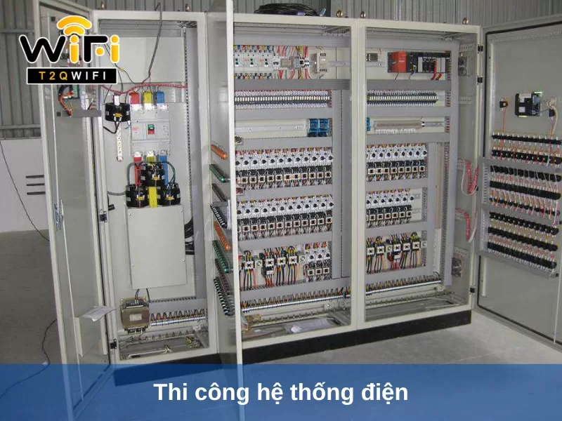 thi cong he thong dien