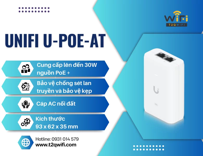 Thông số kỹ thuật của UniFi U-POE-AT