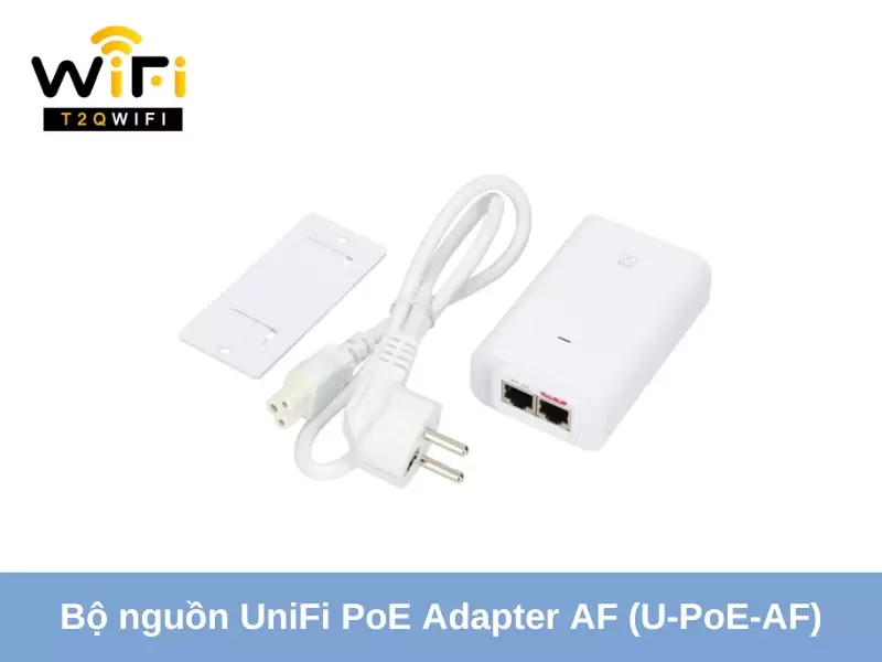 trong bo nguon UniFi PoE Adapter AF (U-PoE-AF) bao gom nhung gi