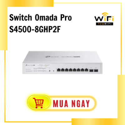 Thiết bị mạng Switch Omada Pro S4500-8GHP2F