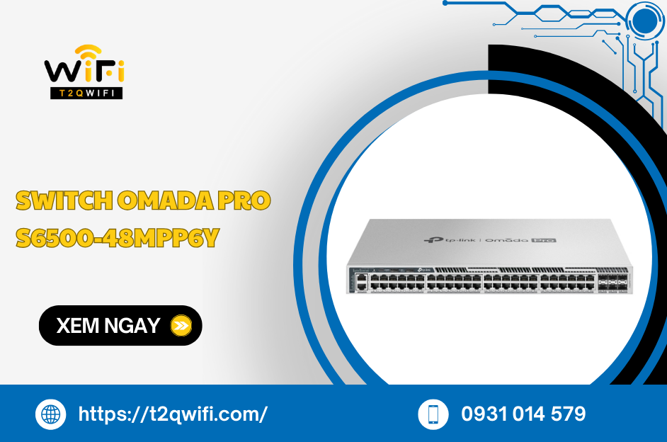 Thiết bị mạng Switch Omada Pro S6500-48MPP6Y