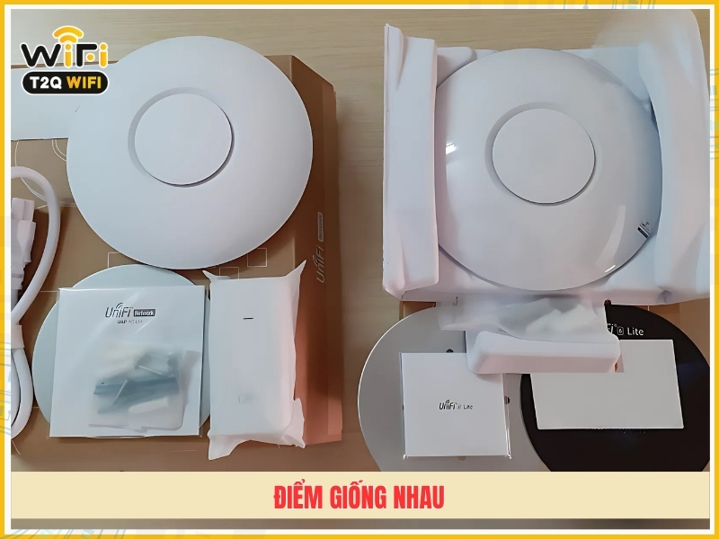 Diem giong nhau UniFi U6 Lite vs UniFi AC Lite