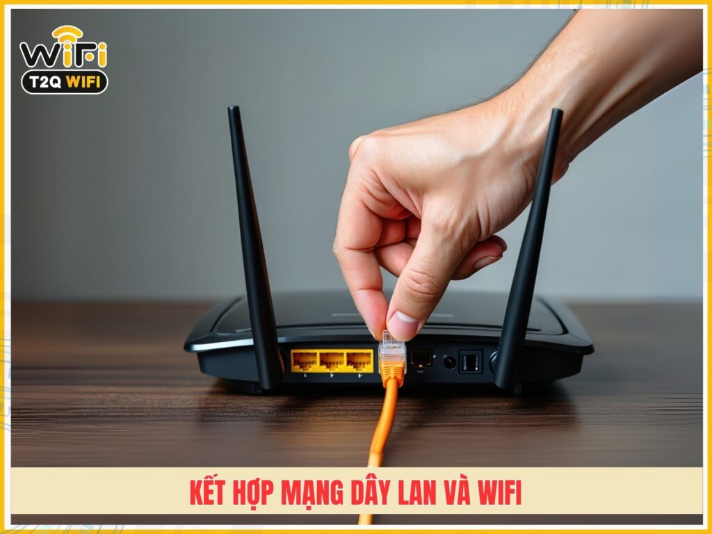 Ket hop mang day LAN va Wifi