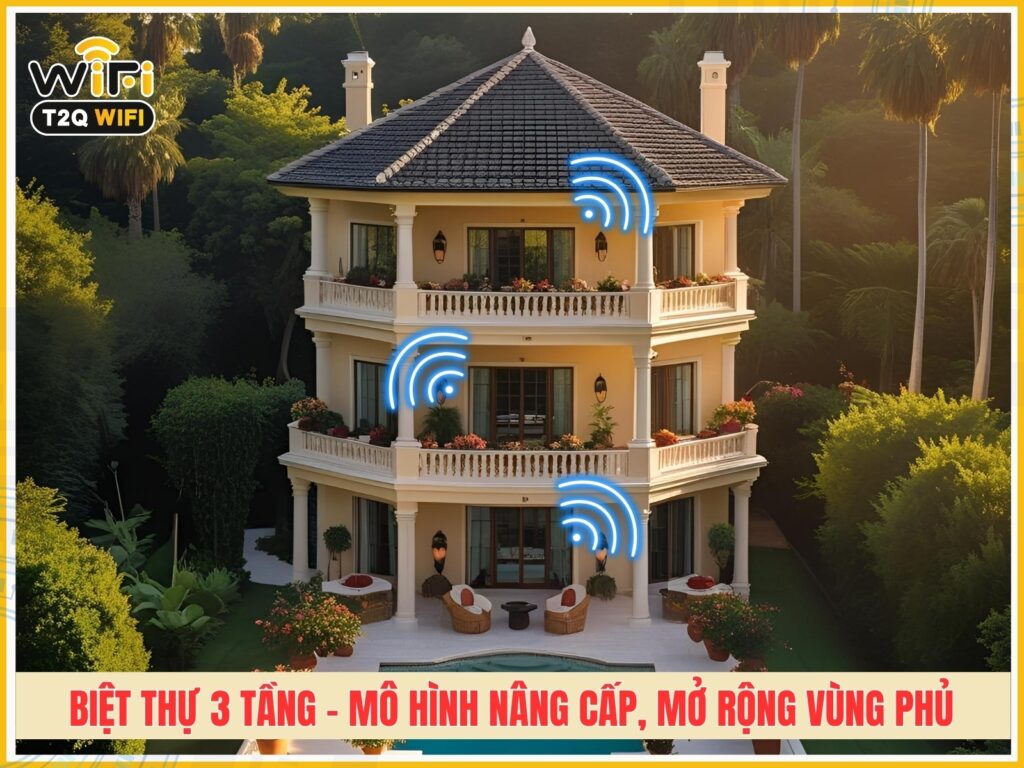 Biet thu 3 tang – Mo hinh nang cap mo rong vung phu