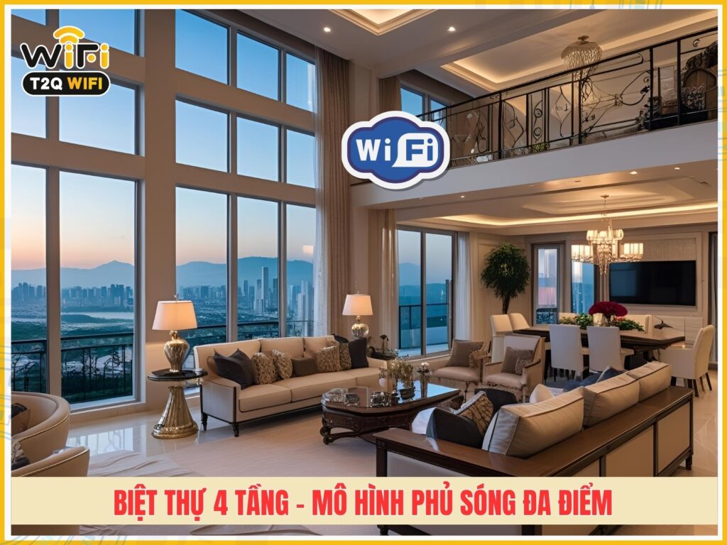 Biet thu 4 tang – Mo hinh phu song da diem