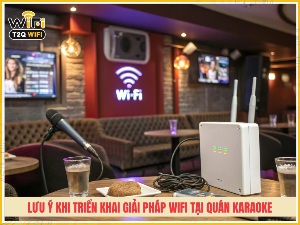 Can luu y gi khi trien khai giai phap wifi tai quan karaoke