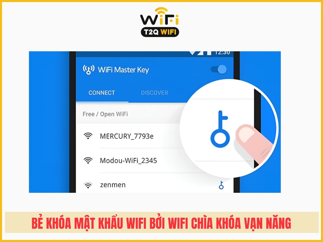 Bẻ khóa mật khẩu wifi bởi Wifi Chìa Khóa Vạn Năng