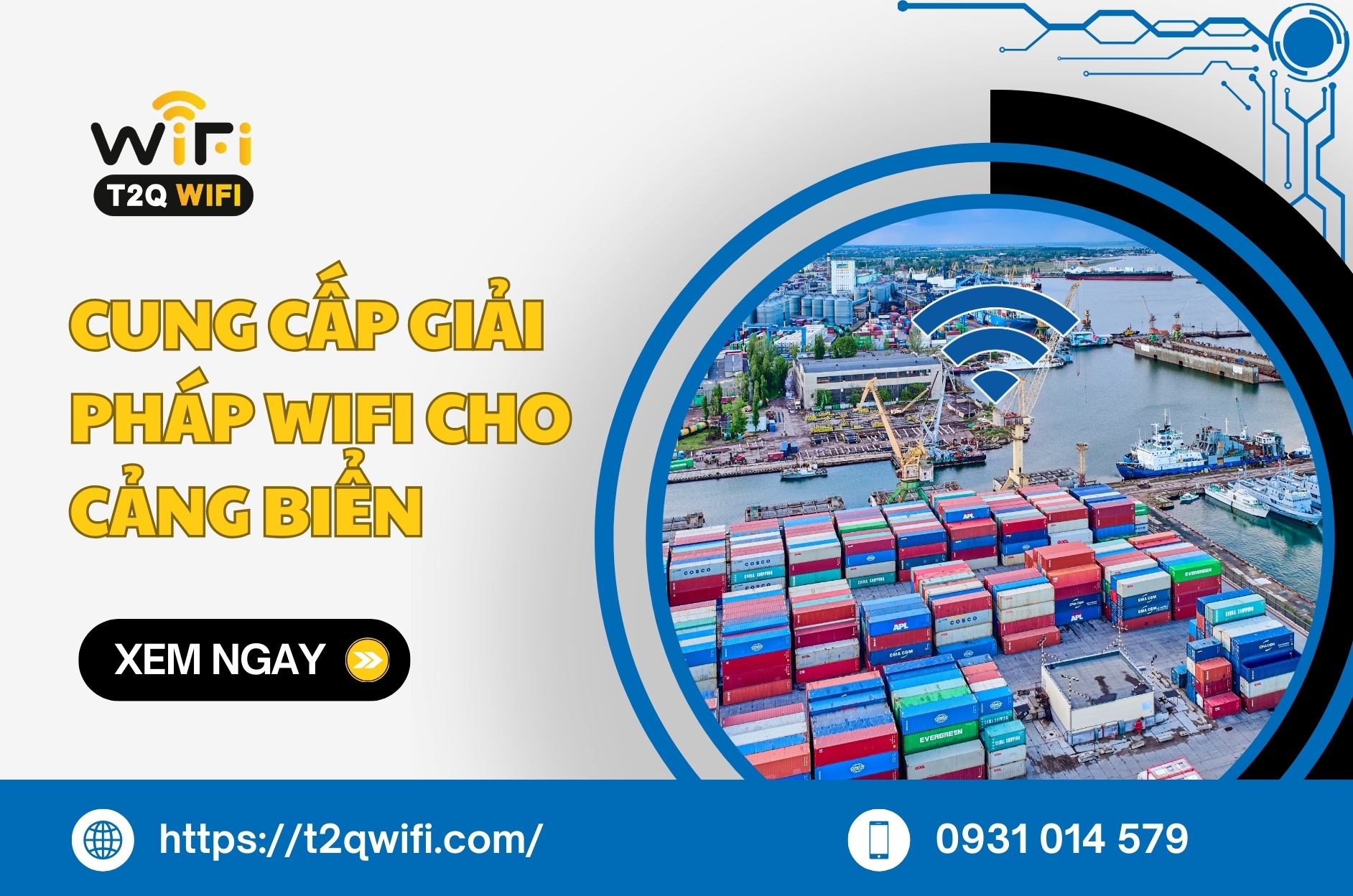 Cung cap giai phap wifi cho cang bien