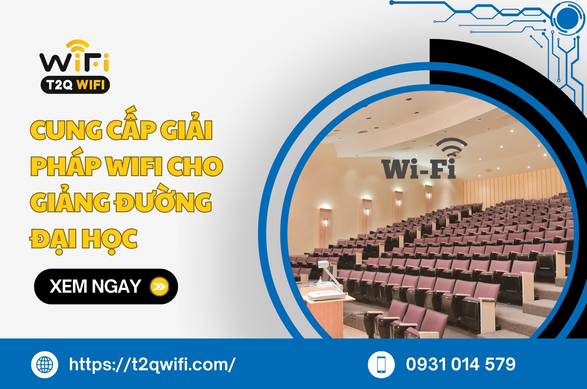 Cung cap giai phap wifi cho giang duong dai hoc