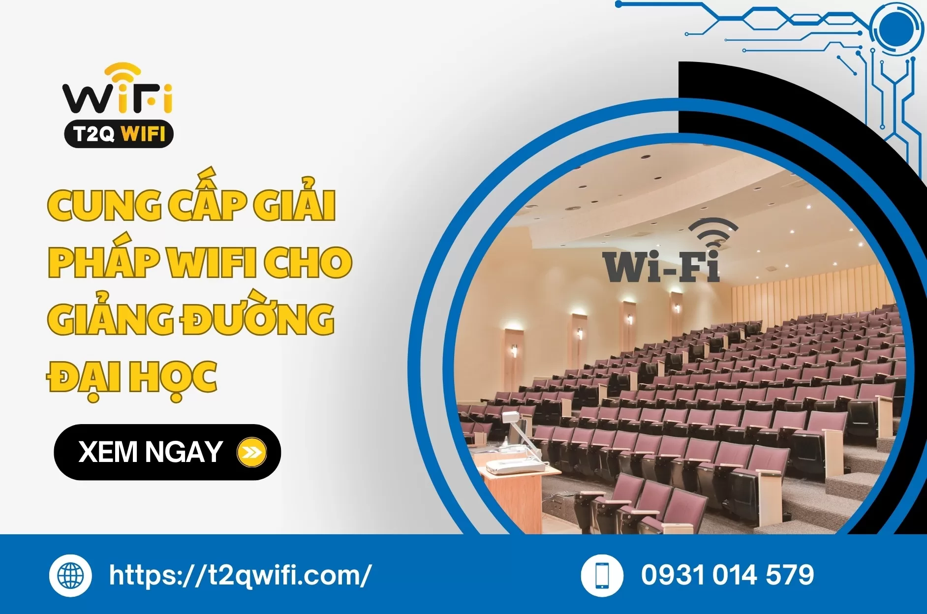 Cung cap giai phap wifi cho giang duong dai hoc