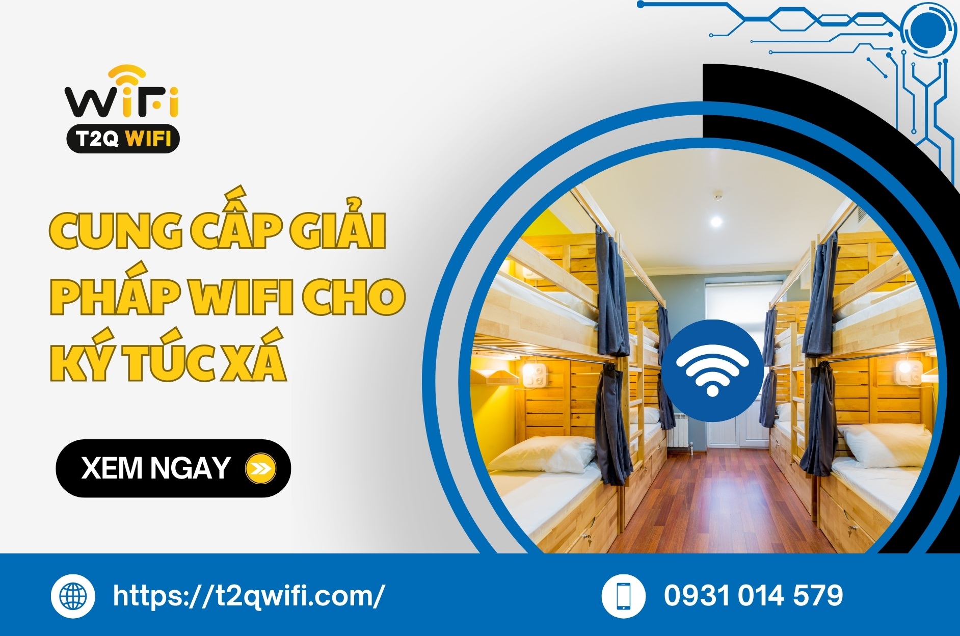 Cung cap giai phap wifi cho ky tuc xa