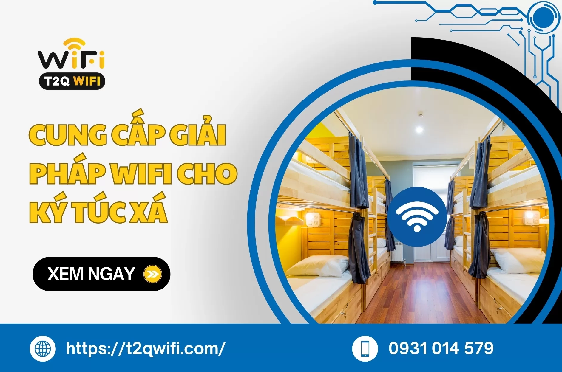 Cung cap giai phap wifi cho ky tuc xa