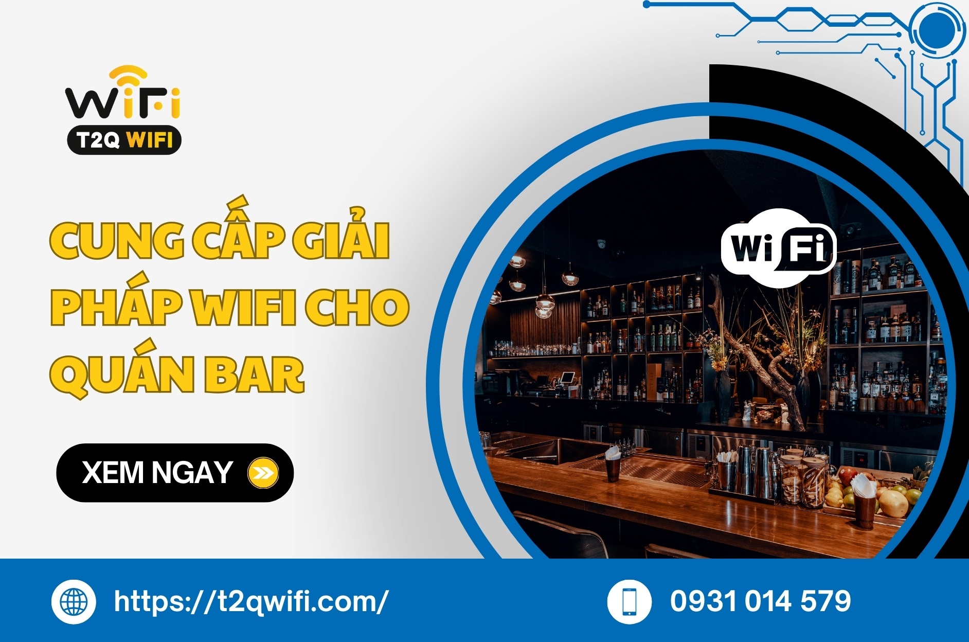 Cung cap giai phap wifi cho quan bar