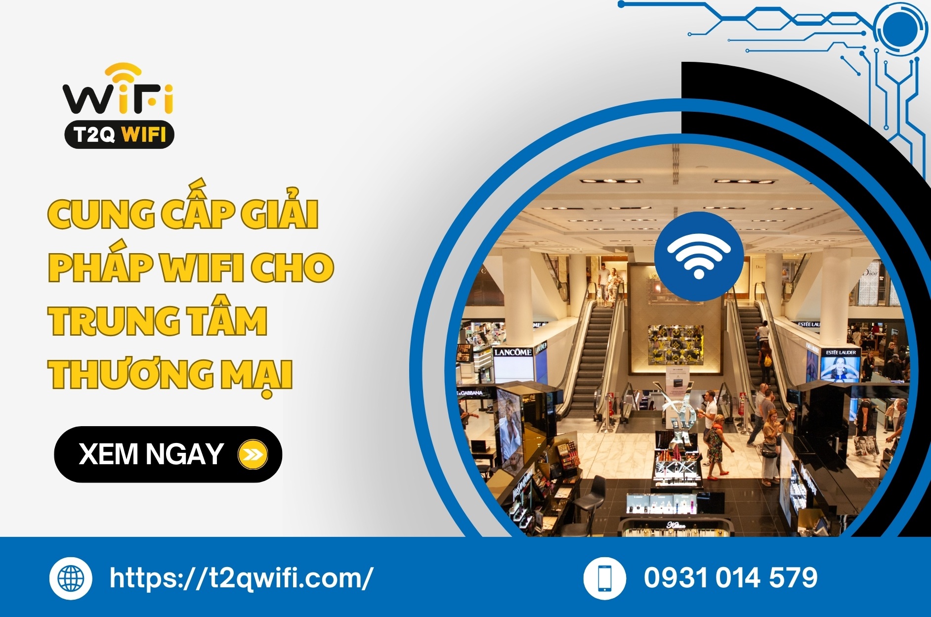 Cung cap giai phap wifi cho trung tam thuong mai