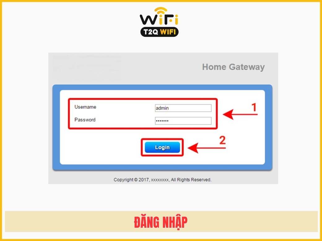 Bước 2: Đăng nhập