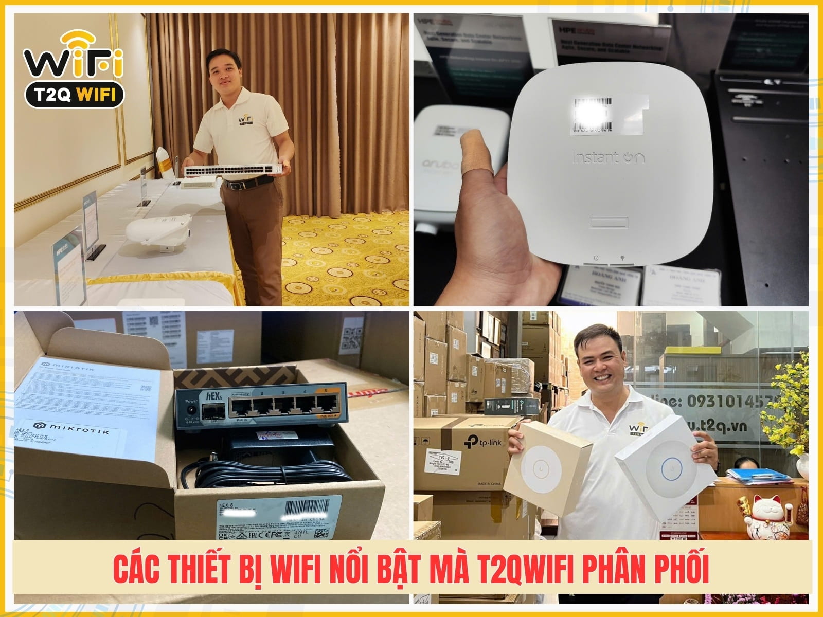 Các thiết bị wifi nổi bật mà T2QWIFI phân phối